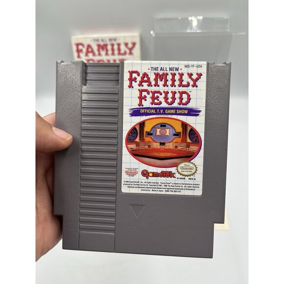 The All New Family Feud NES Game Cart, Sleeve, Box, Manual, Inserts - COMPLETE - Picture 5 of 15
